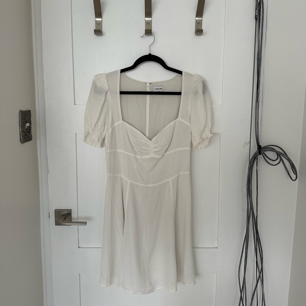 Sunday best Tinsley Dress in white